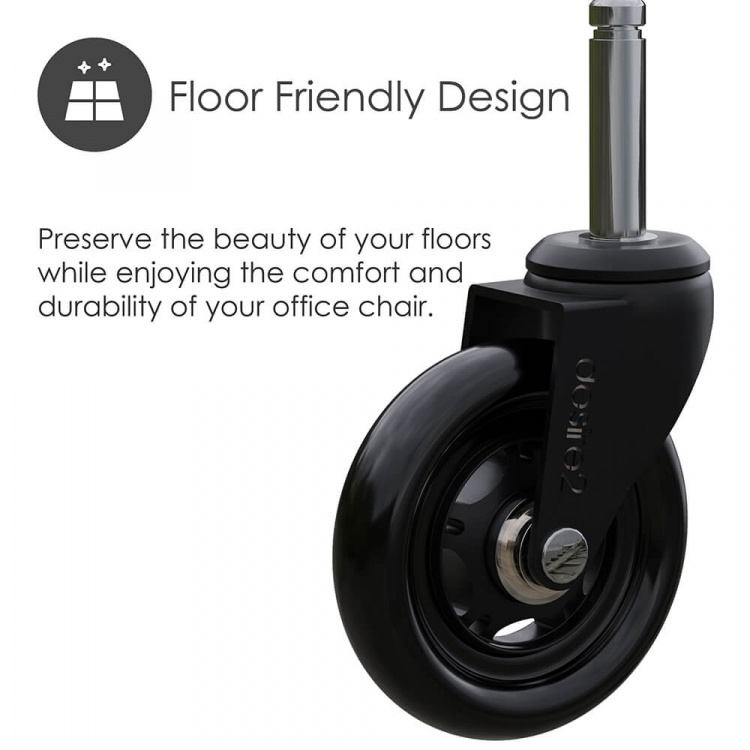 Desire2 Gummihjul 22mm for Universalstoler 5-pk Desire2 Gummihjul 22mm for Universalstoler 5-pk