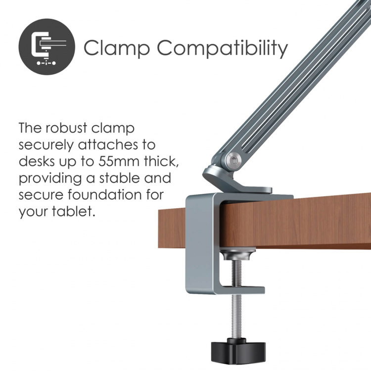 Desire2 Flex Arm Tablet Mount for 12.9 Desire2 Flex Arm Tablet Mount for 12.9