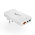 Hama Lader 2x USB-C 1x USB-A Flat PD 65W Hvit