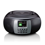 Lenco Bærbar DAB+/FM-radio med Bluetooth® CD-spiller og stor LCD-fargeskjerm Svart
