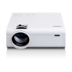Lenco LCD-projektor med høy oppløsning, støtter Full HD 1080P-innhold Hvit