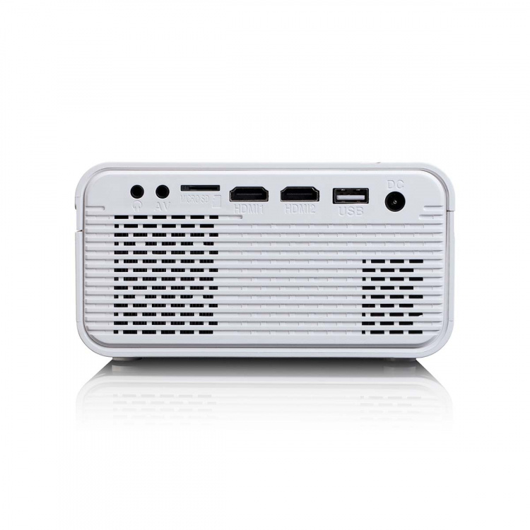 Lenco LCD-projektor med høy oppløsning, støtter Full HD 1080P-innhold Hvit Lenco LCD-projektor med høy oppløsning, støtter Full HD 1080P-innhold Hvit