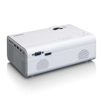 Lenco LCD-projektor med høy oppløsning, støtter Full HD 1080P-innhold Hvit