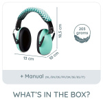 Alecto Øreklokker for babyer og småbarn Grønn