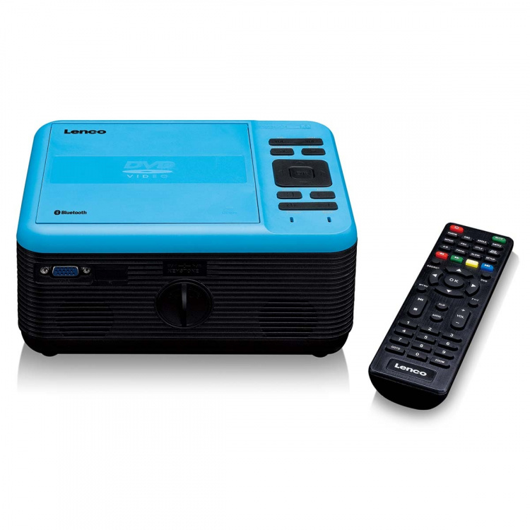 Lenco LCD-projektor med DVD-spiller og Bluetooth® Blue