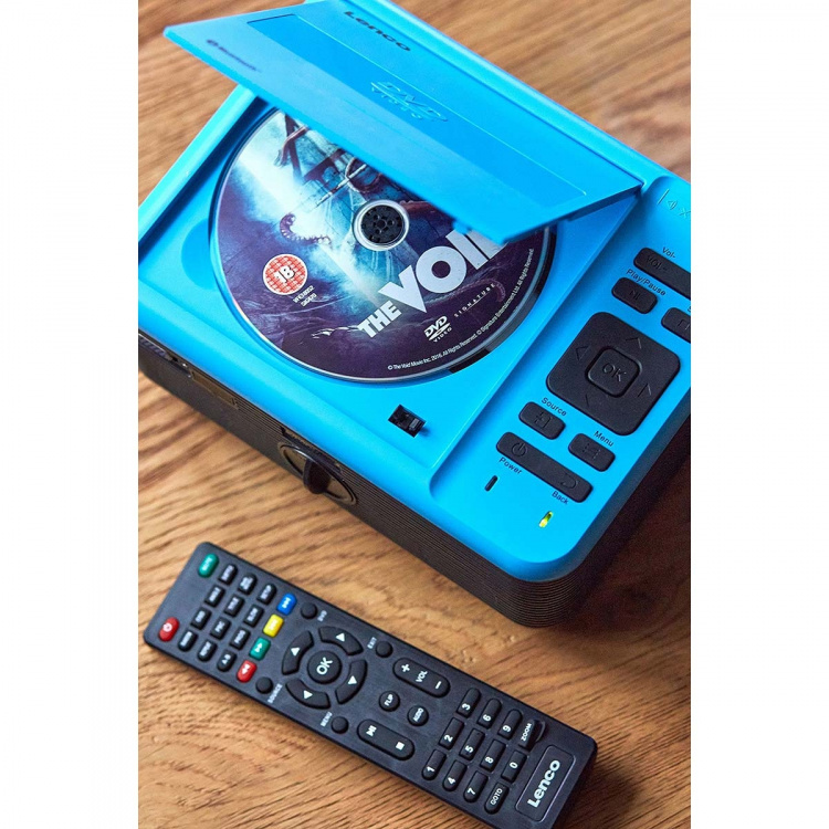 Lenco LCD-projektor med DVD-spiller og Bluetooth® Blue