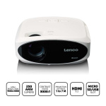 Lenco Full HD 1080P LCD-projektor med Bluetooth® Hvit