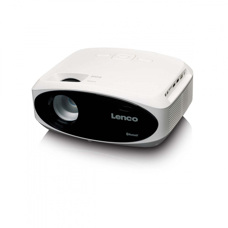 Lenco Full HD 1080P LCD-projektor med Bluetooth® Hvit