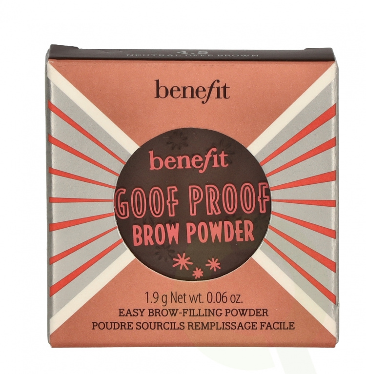 Benefit Goof Proof Brow Powder 1,9 g 4,5 Neutral Deep Brown