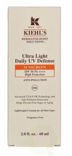 Kiehl\'s D.S. Ultra Light Daily UV Defense Sunscreen SPF50 60 ml Anti-Pollution for alle hudtyper