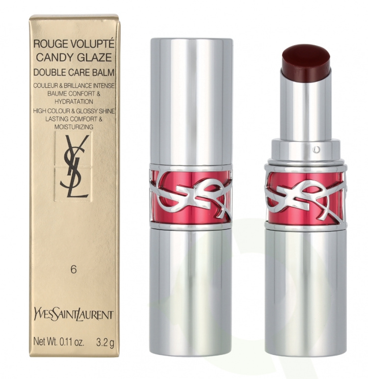 Yves Saint Laurent YSL Loveshine Candy Glaze Lipstick 3,2 g #06 Burgundy Temptation