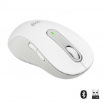 Logitech M650 Signature - stor trådløs mus - hvit (venstrehendt)