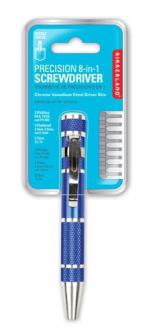 Kikkerland PRECISION 8-IN-1 SKRURDRIVER ASSORTED (CD34-A) Assortert