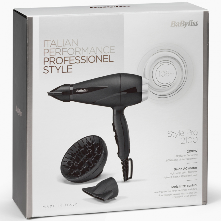 Babyliss Hårføner AC-motor 2100W 6710DE Babyliss Hårføner AC-motor 2100W 6710DE