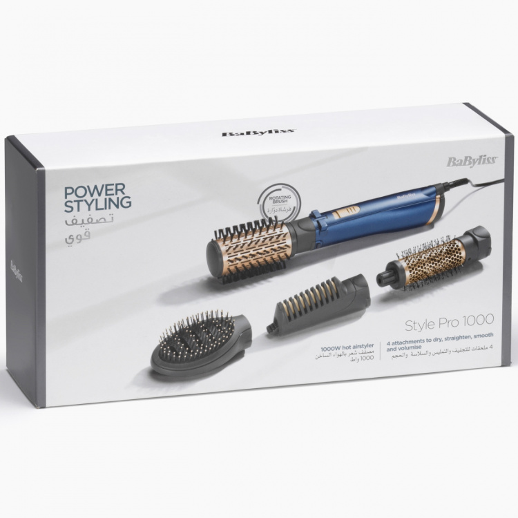 Babyliss Varmluftsbørste Style Pro 1000W AS965E Babyliss Varmluftsbørste Style Pro 1000W AS965E