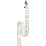 LogiLink Fleksibel vertikal kabelkanal for sittende/stående skrivebord Hvit LogiLink Fleksibel vertikal kabelkanal for sittende/stående skrivebord Hvit