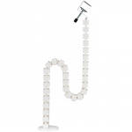 LogiLink Fleksibel vertikal kabelkanal for sittende/stående skrivebord Hvit LogiLink Fleksibel vertikal kabelkanal for sittende/stående skrivebord Hvit