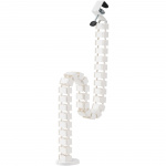 LogiLink Fleksibel vertikal kabelkanal for sittende/stående skrivebord Hvit LogiLink Fleksibel vertikal kabelkanal for sittende/stående skrivebord Hvit