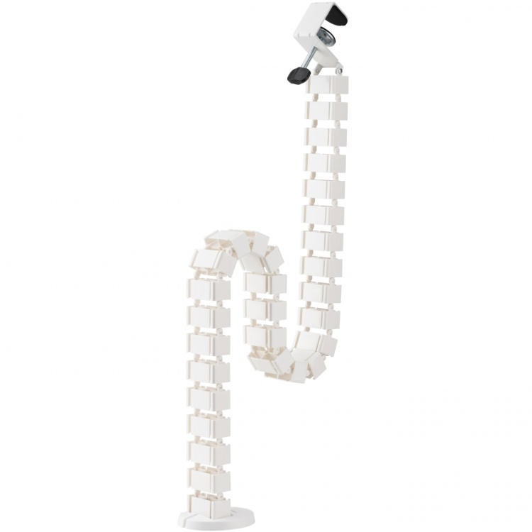 LogiLink Fleksibel vertikal kabelkanal for sittende/stående skrivebord Hvit LogiLink Fleksibel vertikal kabelkanal for sittende/stående skrivebord Hvit