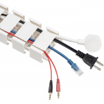 LogiLink Fleksibel vertikal kabelkanal for sittende/stående skrivebord Hvit LogiLink Fleksibel vertikal kabelkanal for sittende/stående skrivebord Hvit