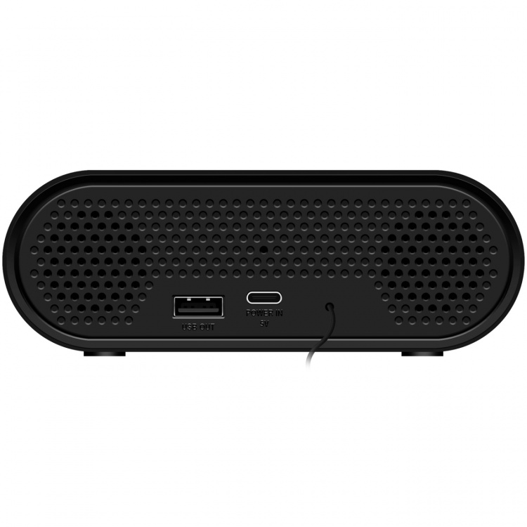 LogiLink Klokkeradio med temperatur/fuktighet USB-C/batteristrøm Svart