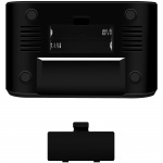 LogiLink Klokkeradio med temperatur/fuktighet USB-C/batteristrøm Svart