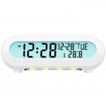 LogiLink Klokkeradio med temperatur/fuktighet USB-C/batteristrøm Hvit