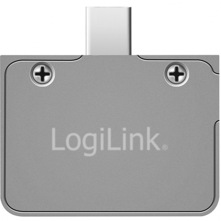 LogiLink Minikabinett for PCIe NVMe SSD USB-C Aluminium