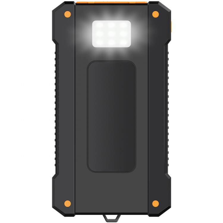 LogiLink Solenergibank 10.000 mAh 2xUSB-A + USB-C inn/ut 12W