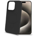 Celly Cromomag Mykt gummideksel MagSafe-kompatibelt iPhone 16 Pro Svart Celly Cromomag Mykt gummideksel MagSafe-kompatibelt iPhone 16 Pro Svart