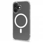 Celly Gelskinmag TPU-deksel MagSafe kompatibel iPhone 16 Transparent