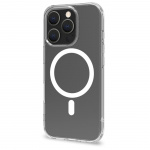 Celly Gelskinmag TPU-deksel MagSafe kompatibel iPhone 16 Pro Transparent