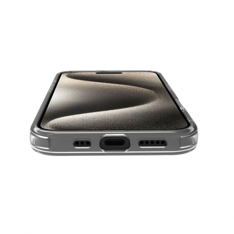 Celly Gelskinmag TPU-deksel MagSafe kompatibel iPhone 16 Pro Transparent