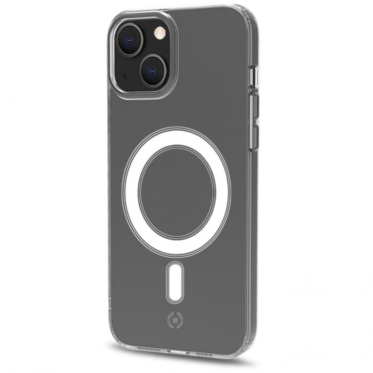 Celly Gelskinmag TPU-deksel MagSafe kompatibel iPhone 14 Transparent