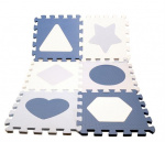 Magni Gulvpuslespill i skum m. figurer - Blå ( 2513 )