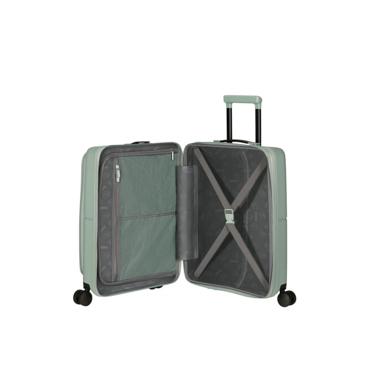 American Tourister Koffert DashPop Spinner 55/23 Front Pocket Laptop Iceberg Green