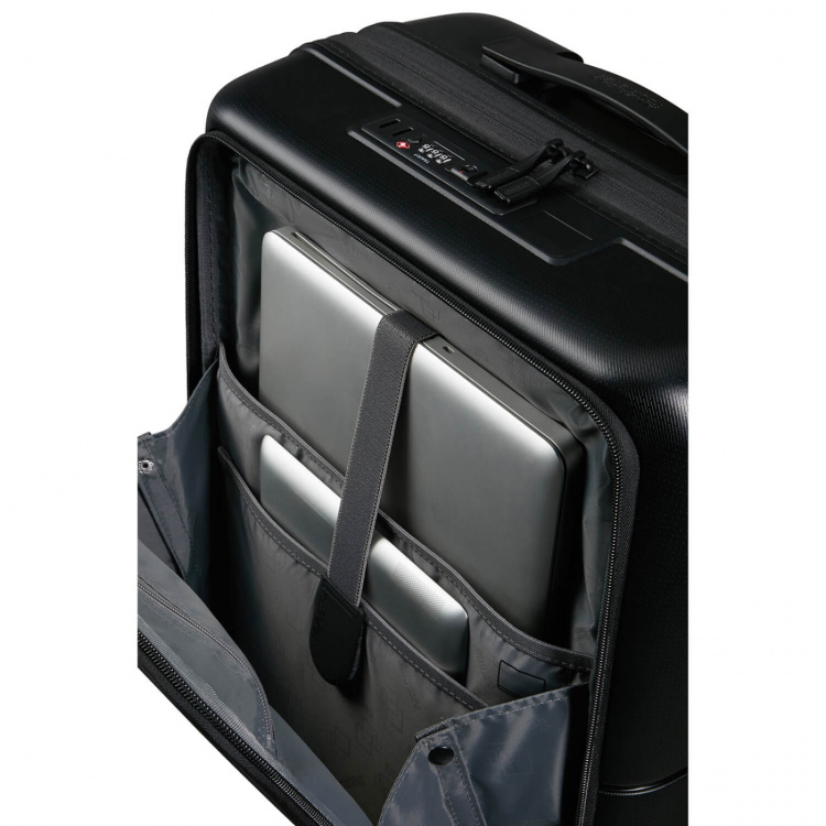 American Tourister Koffert DashPop Spinner 55/23 Front Pocket Laptop True Black