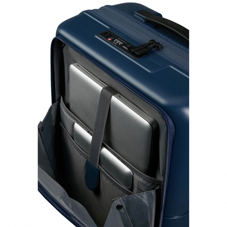 American Tourister Koffert DashPop Spinner 55/23 Front Pocket Laptop Midnight Blue