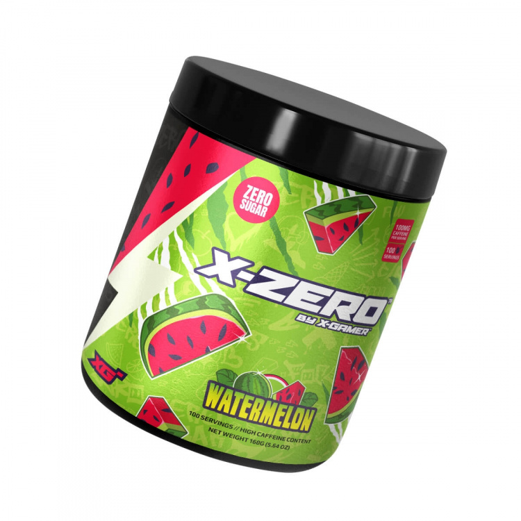 X-GAMER Energidrikkpulver X-Zero 160 gram Watermelon X-GAMER Energidrikkpulver X-Zero 160 gram Watermelon