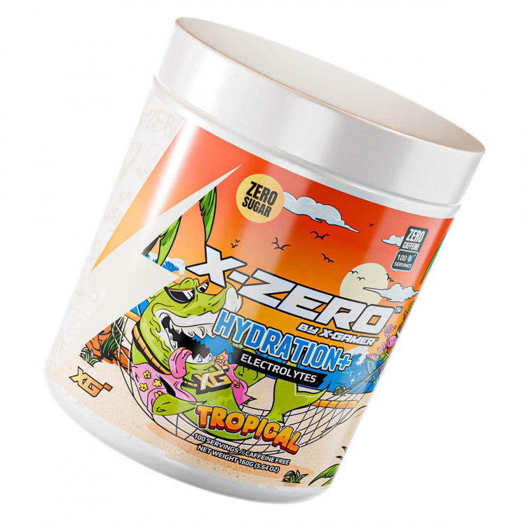 X-GAMER Energidrikkpulver X-Zero Hydration+ 160 gram Tropical X-GAMER Energidrikkpulver X-Zero Hydration+ 160 gram Tropical