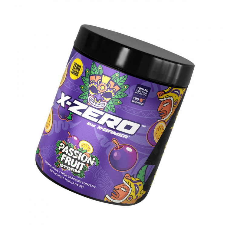 X-GAMER Energidrikkpulver X-Zero 160 gram Passion Fruit X-GAMER Energidrikkpulver X-Zero 160 gram Passion Fruit