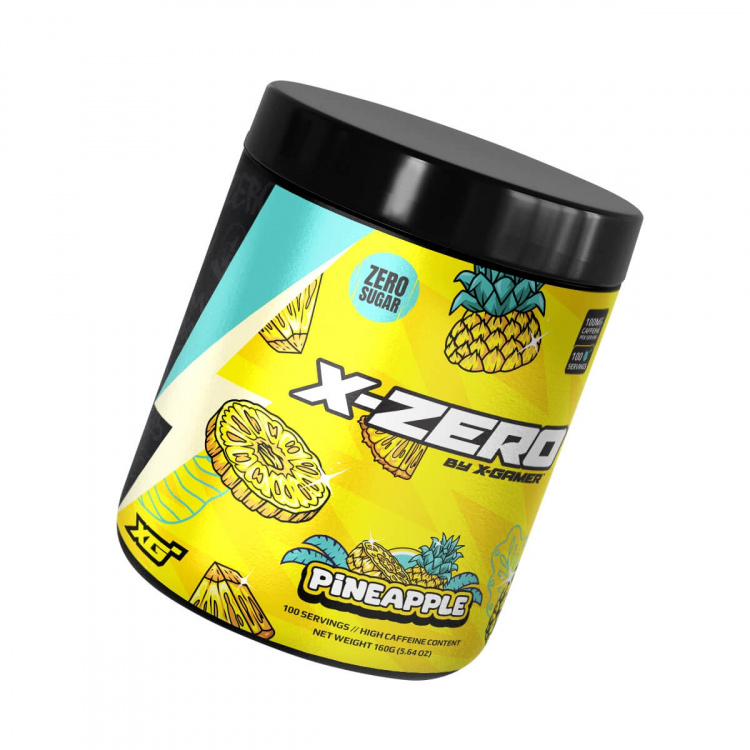 X-GAMER Energidrikkpulver X-Zero 160 gram Pineapple X-GAMER Energidrikkpulver X-Zero 160 gram Pineapple