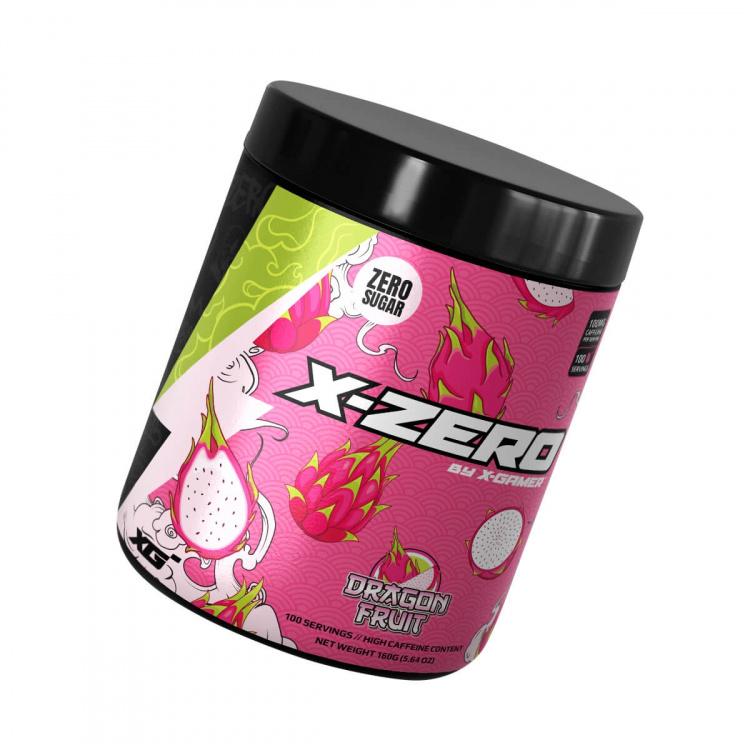 X-GAMER Energidrikkpulver X-Zero 160 gram Dragon Fruit X-GAMER Energidrikkpulver X-Zero 160 gram Dragon Fruit