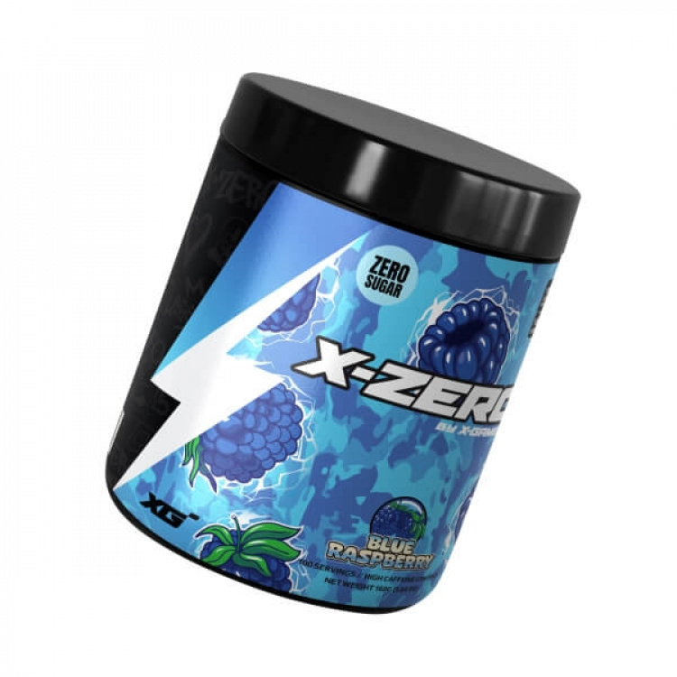 X-GAMER Energidrikkpulver X-Zero 160 gram Blue Raspberry
