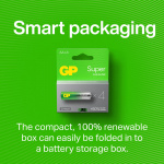 GP Batteri Super Alkaline AA LR6 4-Pakning