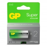 GP Batteri Super Alkaline C LR14 2-Pakning