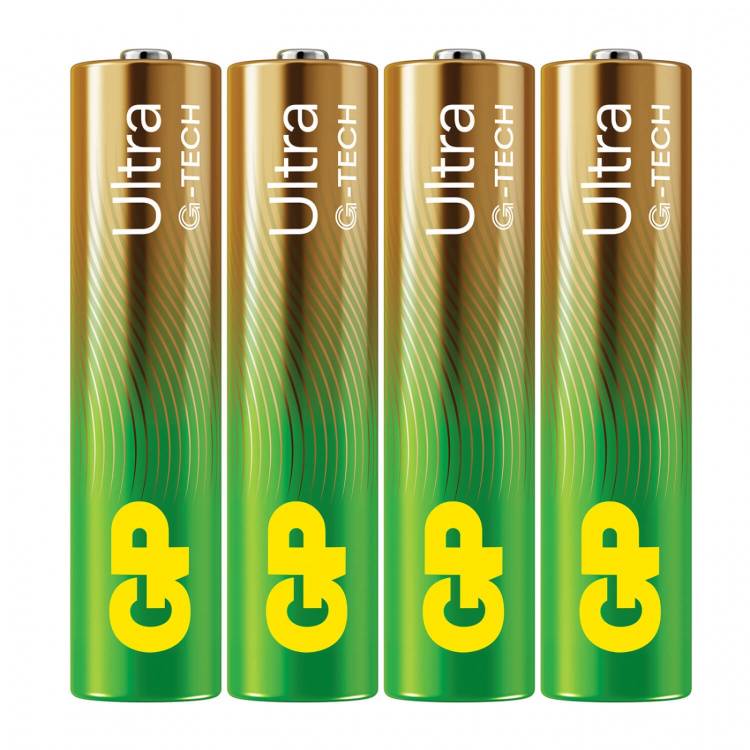 GP Batteri Ultra Alkaline AAA LR03 4-Pakning GP Batteri Ultra Alkaline AAA LR03 4-Pakning