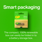 GP Batteri Ultra Alkaline C LR14 2-Pakning GP Batteri Ultra Alkaline C LR14 2-Pakning