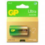 GP Batteri Ultra Alkaline D LR20 2-Pakning GP Batteri Ultra Alkaline D LR20 2-Pakning