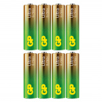 GP Batteri Ultra Alkaline AA LR6 8-Pakning